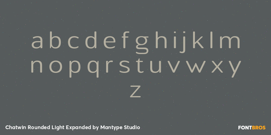 Chatwin Rounded Light Expanded Font Poster #3