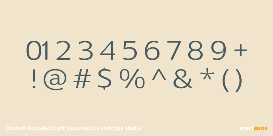 Chatwin Rounded Light Expanded Font Poster #4