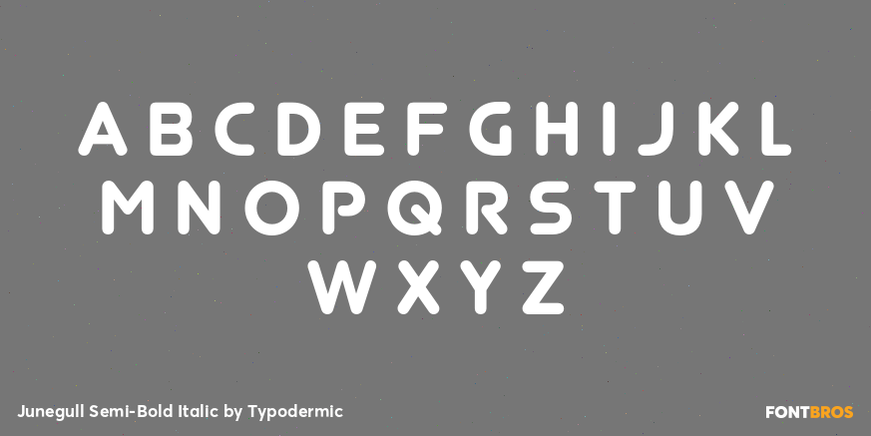 Junegull Semi-Bold Italic Font Poster #2