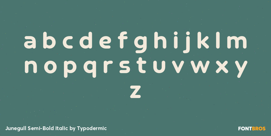 Junegull Semi-Bold Italic Font Poster #3