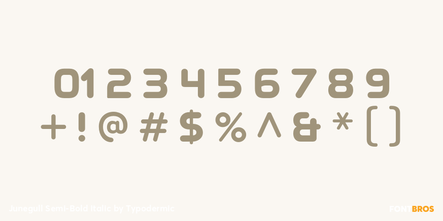 Junegull Semi-Bold Italic Font Poster #4