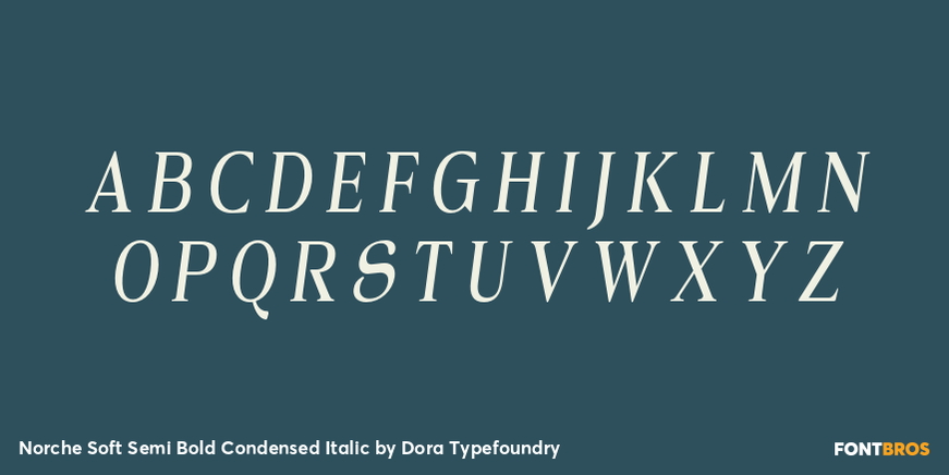 Norche Soft Semi Bold Condensed Italic Font Poster #2