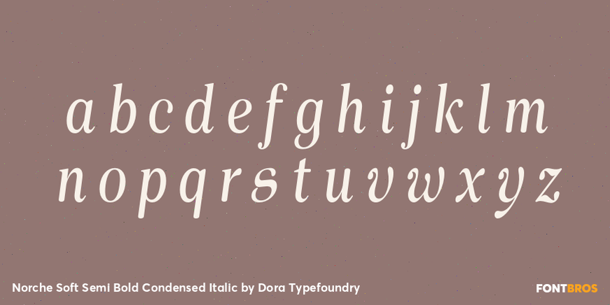 Norche Soft Semi Bold Condensed Italic Font Poster #3