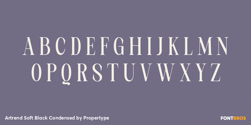 Artrend Soft Black Condensed Font Poster #2