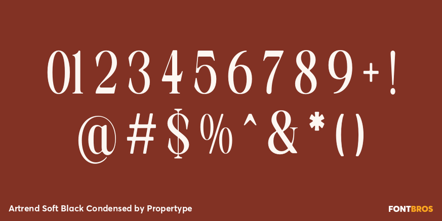 Artrend Soft Black Condensed Font Poster #4