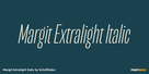 Margit Extralight Italic Thumbnail #1