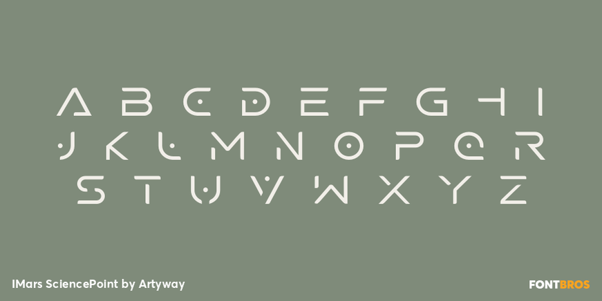 IMars SciencePoint Font Poster #3