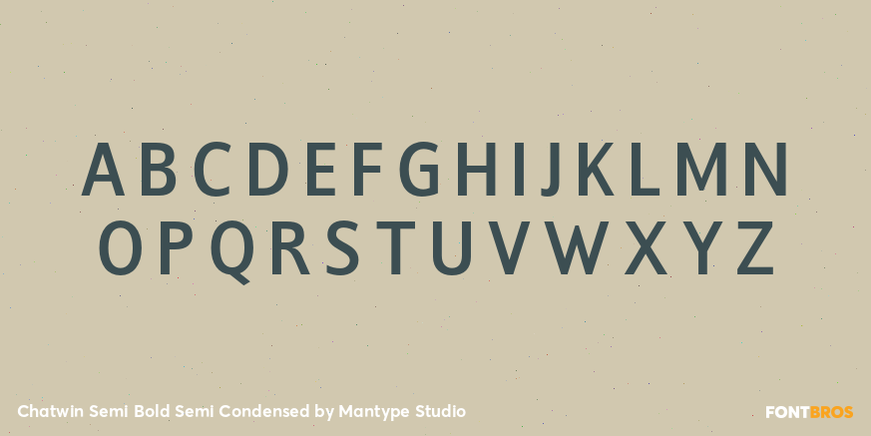 Chatwin Semi Bold Semi Condensed Font Poster #2