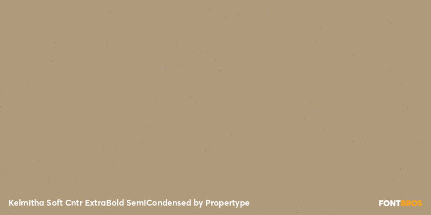 Kelmitha Soft Contrast Extra Bold Semi Condensed Font Poster #2