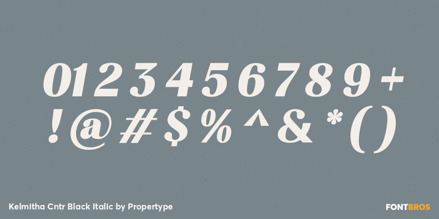 Kelmitha Cntr Black Italic Font Poster #4