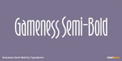 Gameness Semi-Bold Thumbnail #1
