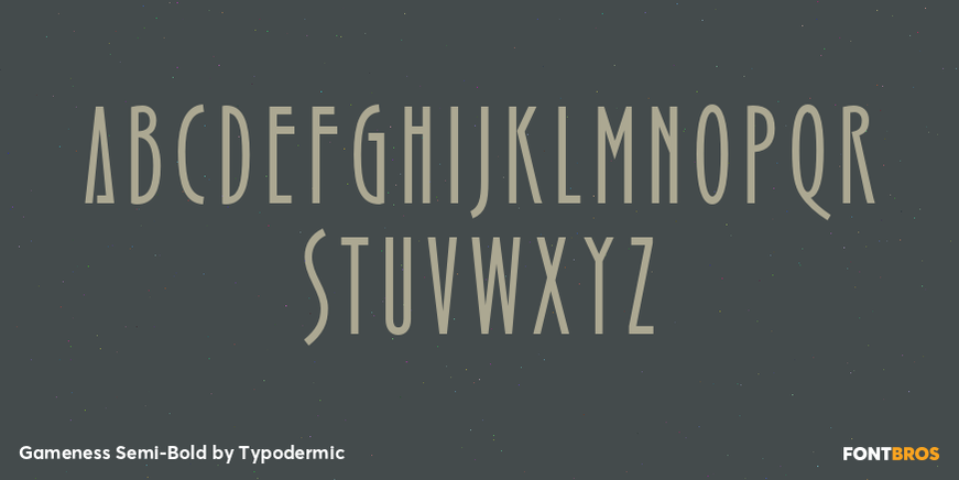 Gameness Semi-Bold Font Poster #2