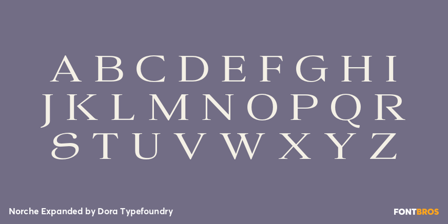 Norche Expanded Font Poster #2