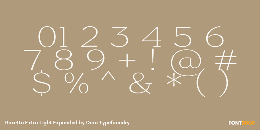 Roxetto Extra Light Expanded Font Poster #4