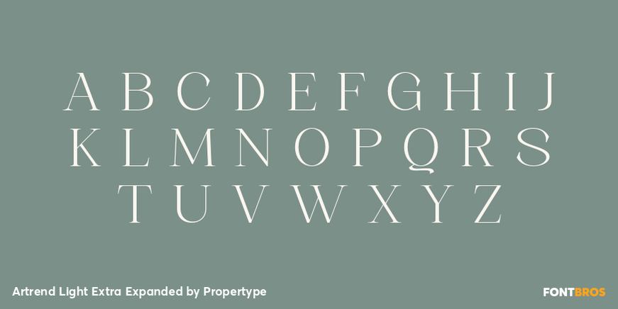 Artrend Light Extra Expanded Font Poster #2