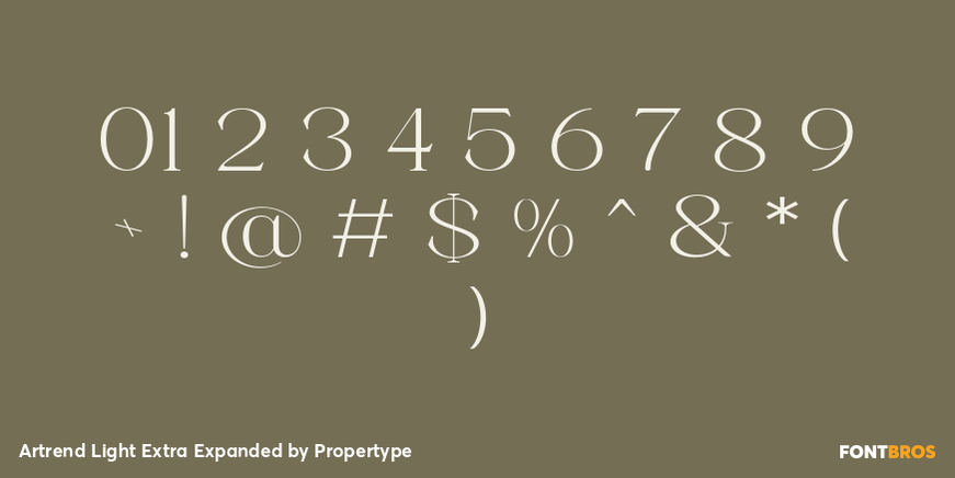 Artrend Light Extra Expanded Font Poster #4