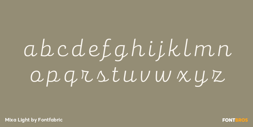Mixa Light Font Poster #3
