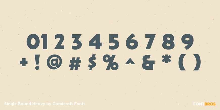 Single Bound Heavy Font Poster #4