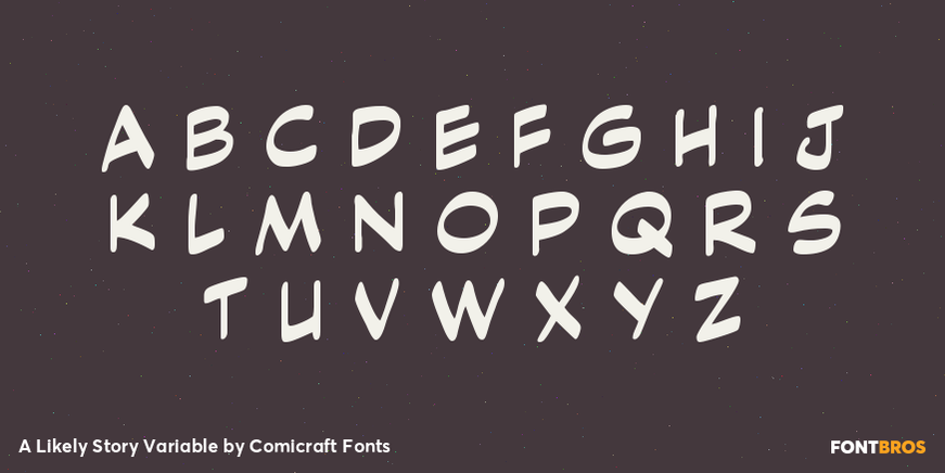 A Likely Story Variable Font Poster #2