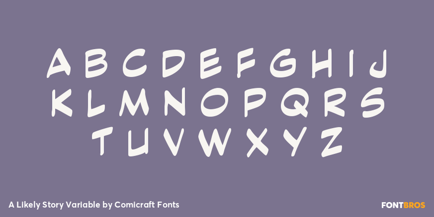 A Likely Story Variable Font Poster #3