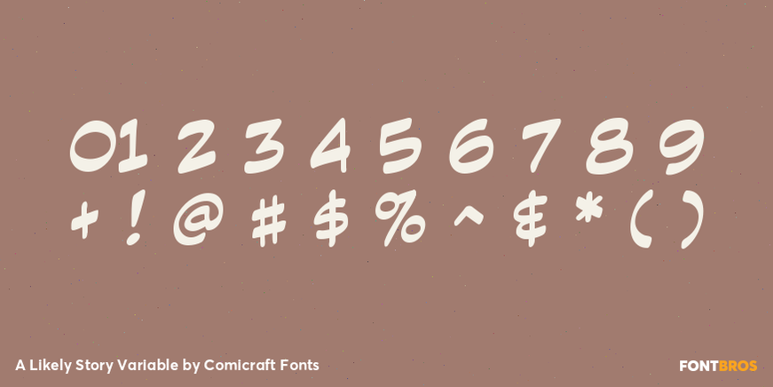 A Likely Story Variable Font Poster #4