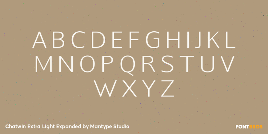 Chatwin Extra Light Expanded Font Poster #2