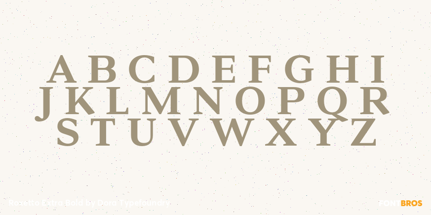Roxetto Extra Bold Font Poster #2