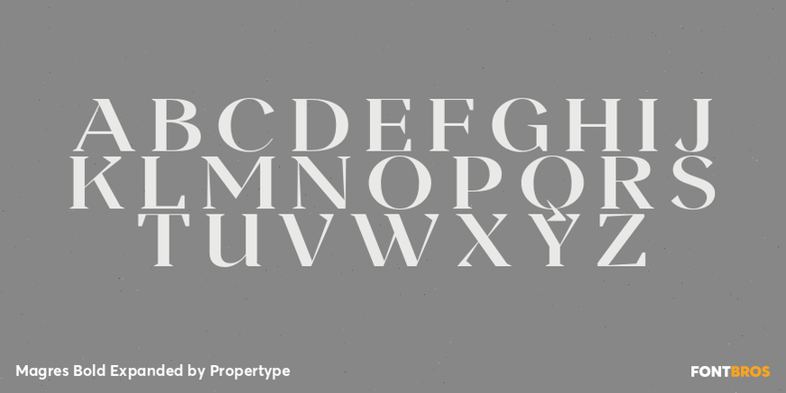 Magres Bold Expanded Font Poster #2