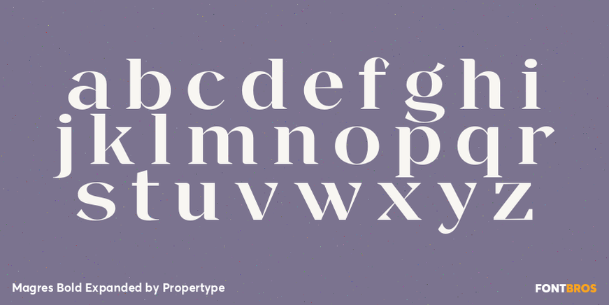 Magres Bold Expanded Font Poster #3