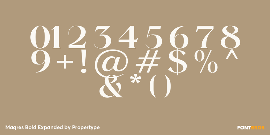 Magres Bold Expanded Font Poster #4