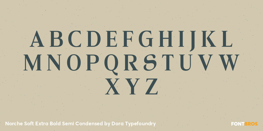 Norche Soft Extra Bold Semi Condensed Font Poster #2