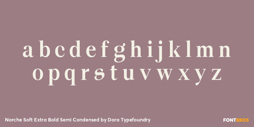 Norche Soft Extra Bold Semi Condensed Font Poster #3
