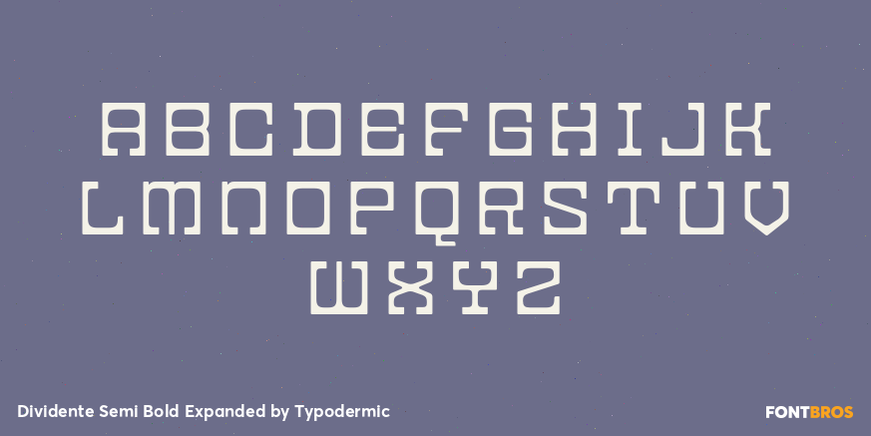 Dividente Semi Bold Expanded Font Poster #2