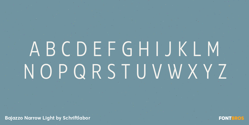 Bajazzo Narrow Light Font Poster #2