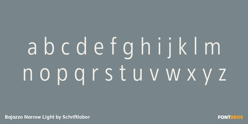 Bajazzo Narrow Light Font Poster #3