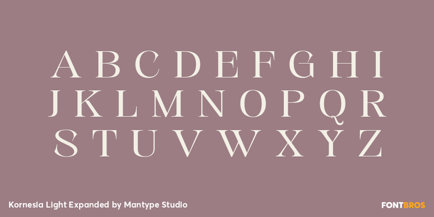 Kornesia Light Expanded Font Poster #2
