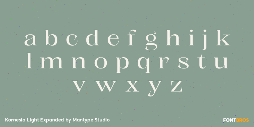 Kornesia Light Expanded Font Poster #3