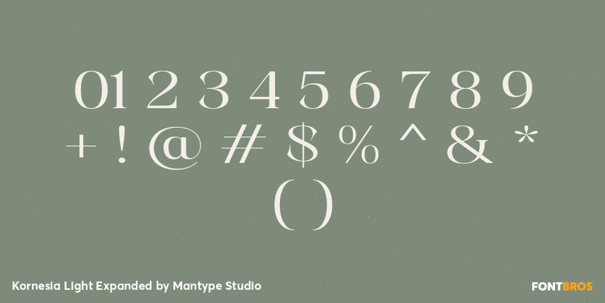 Kornesia Light Expanded Font Poster #4