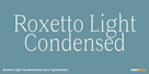 Roxetto Light Condensed Thumbnail #1