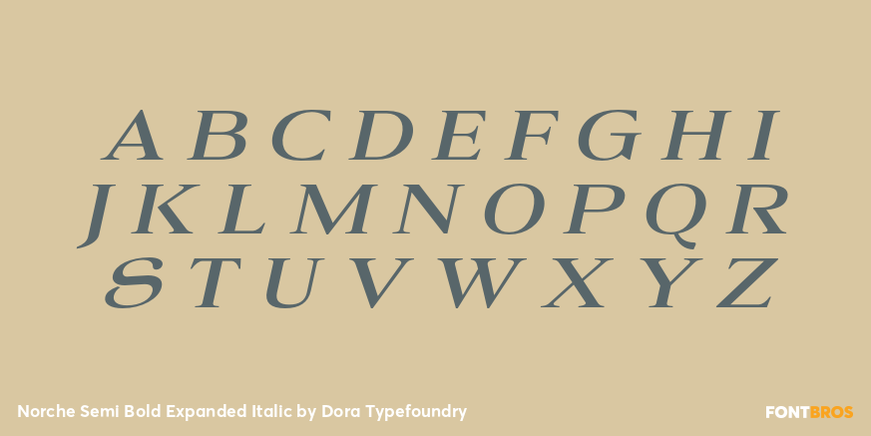 Norche Semi Bold Expanded Italic Font Poster #2
