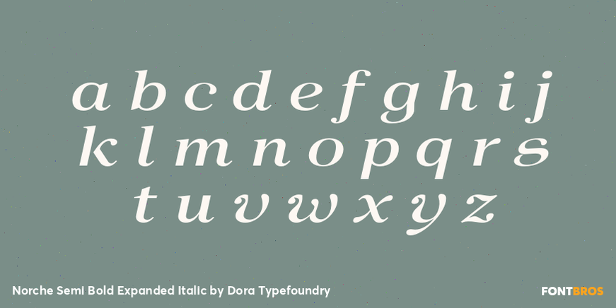 Norche Semi Bold Expanded Italic Font Poster #3