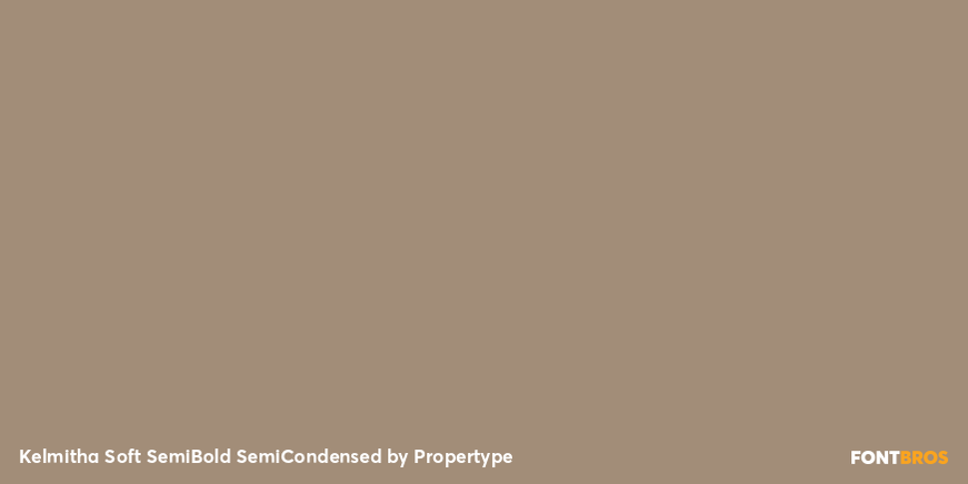 Kelmitha Soft Semi Bold Semi Condensed Font Poster #4
