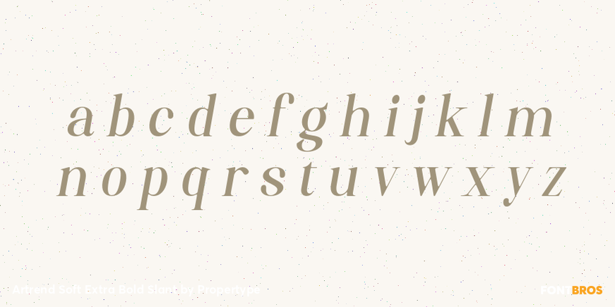 Artrend Soft Extra Bold Slant Font Poster #3