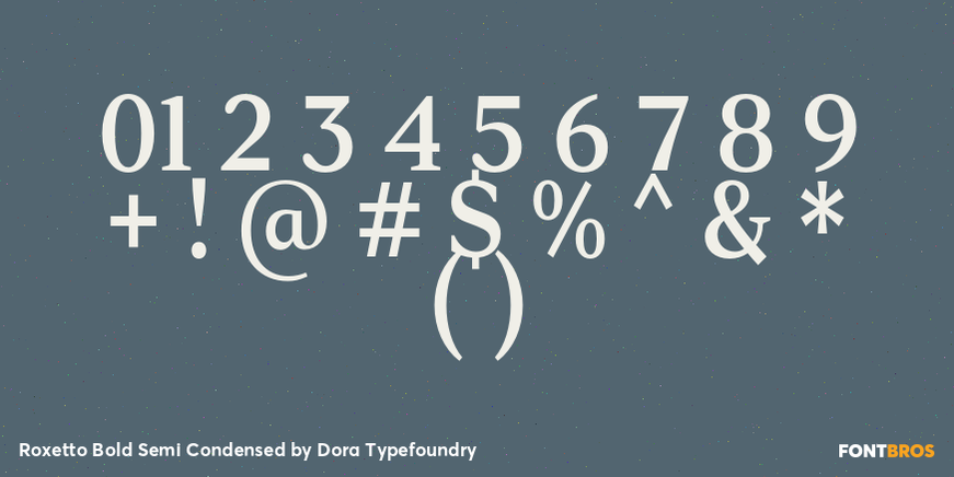 Roxetto Bold Semi Condensed Font Poster #4