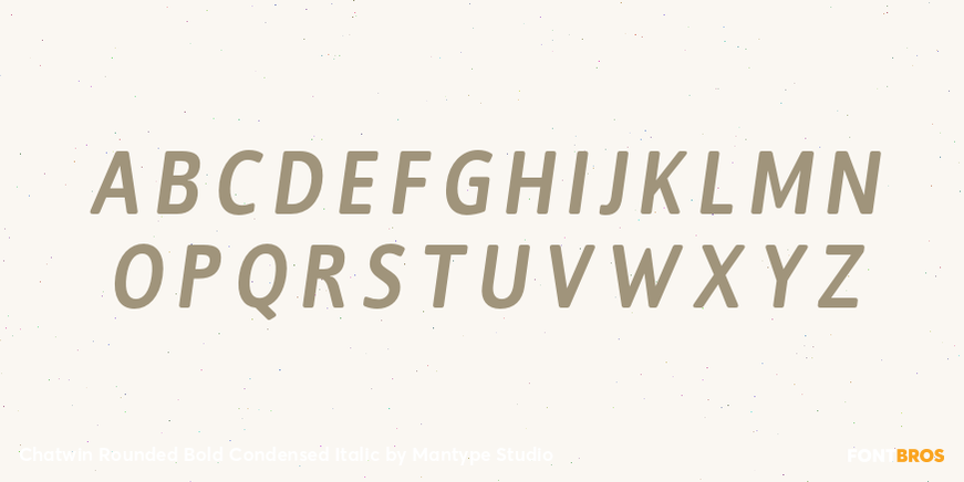 Chatwin Rounded Bold Condensed Italic Font Poster #2