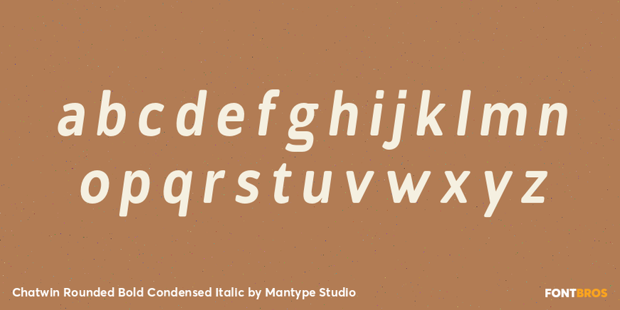 Chatwin Rounded Bold Condensed Italic Font Poster #3
