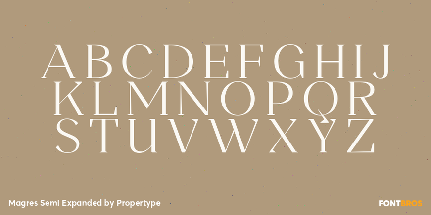Magres Semi Expanded Font Poster #2