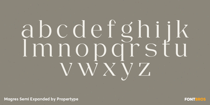 Magres Semi Expanded Font Poster #3