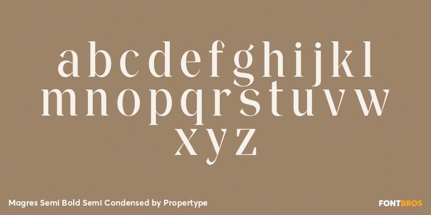 Magres Semi Bold Semi Condensed Font Poster #3