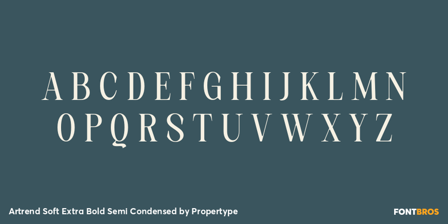Artrend Soft Extra Bold Semi Condensed Font Poster #2